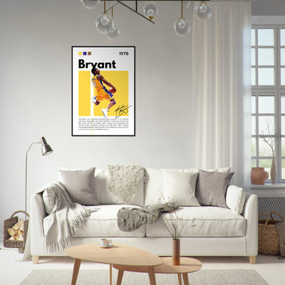 Kobe Bryant Number 24 Lakers Modern Print Vibrantwalls