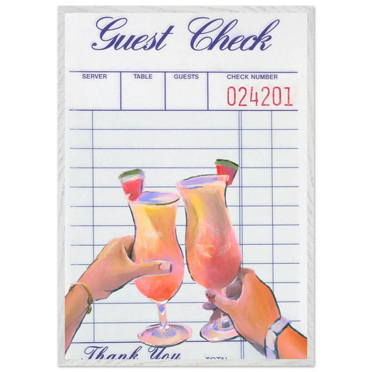 Guest Check Cocktail Toast - Vibrantwalls