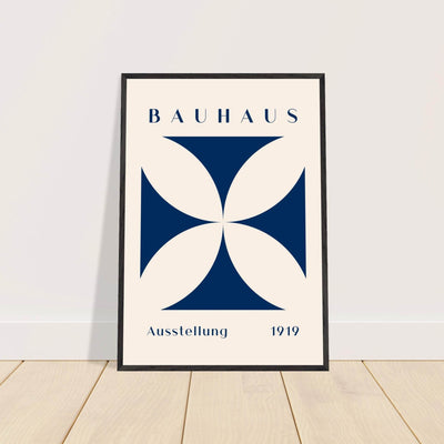 Bauhaus Exhibition 1919 - Navy Cream - Vibrantwalls