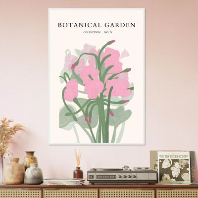 Botanical Garden Collection No. 78 Framed Poster – Blush Pink & Sage Green Floral Art Print | Ready-to-Hang - Vibrantwalls