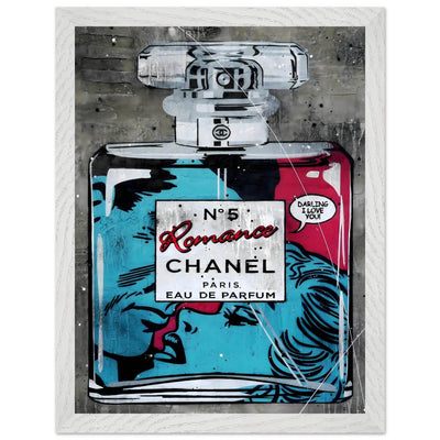 Chanel No. 5 'Romance' Pop Art Print - Iconic Fragrance Art in Your Choice of Frame & Size - Vibrantwalls