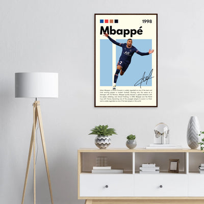 Kylian Mbappé PSG Soccer Framed Football Poster Vibrantwalls