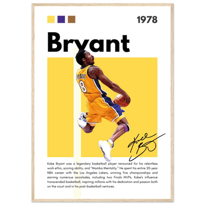 Kobe Bryant Number 24 Lakers Modern Print - Vibrantwalls