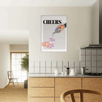 Cheers Cocktail Toast Wall Art - Vibrantwalls