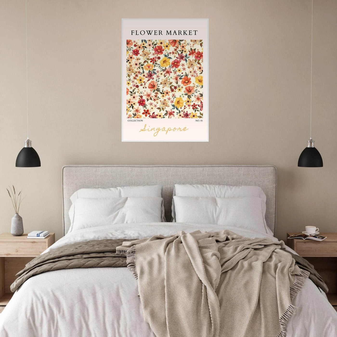 Flower Market Collection Framed Posters – Vibrant Floral Art Prints | Ready-to-Hang in Your Choice of Frame - Vibrantwalls