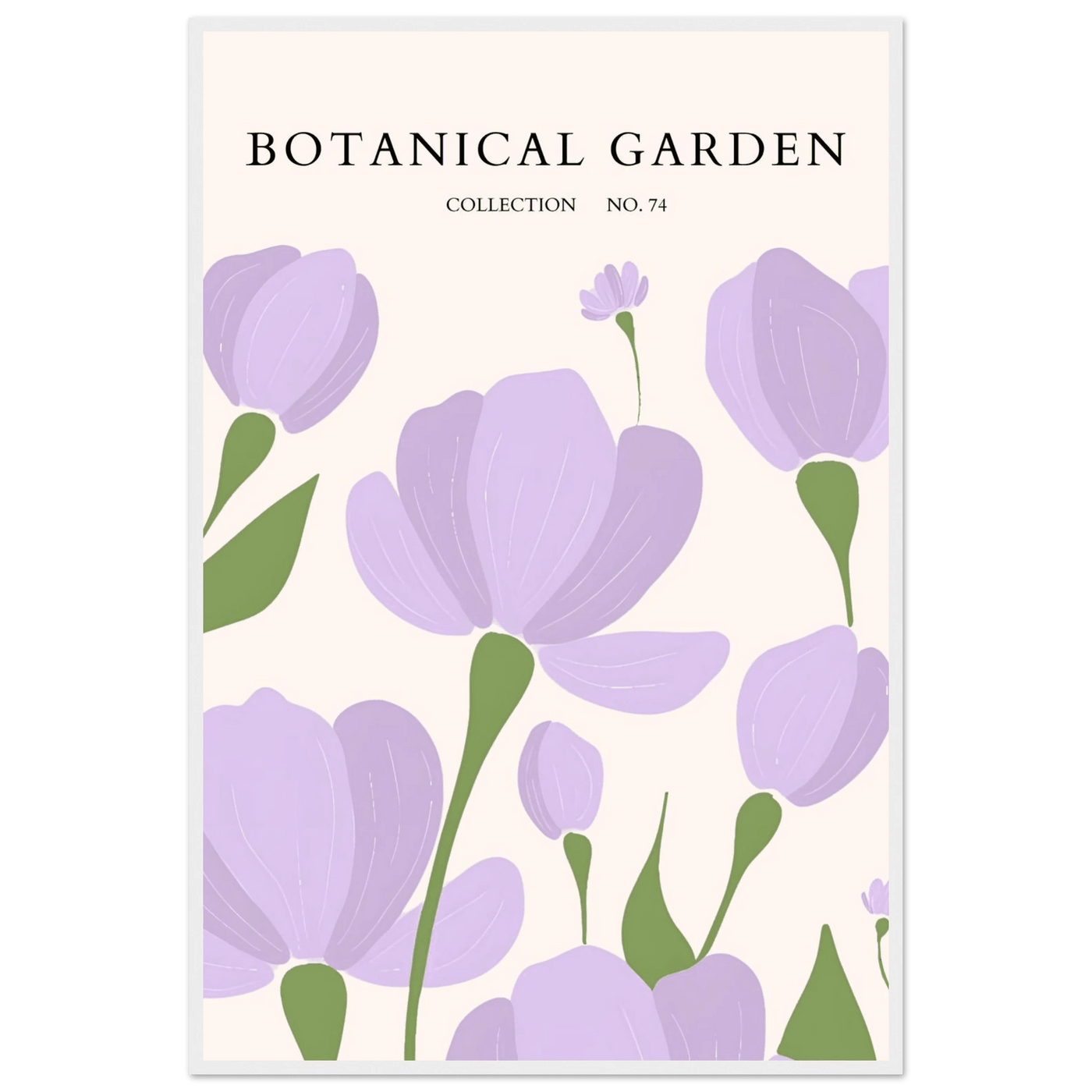 Botanical Garden Elegant Lavender Bloom Art Print - Vibrantwalls