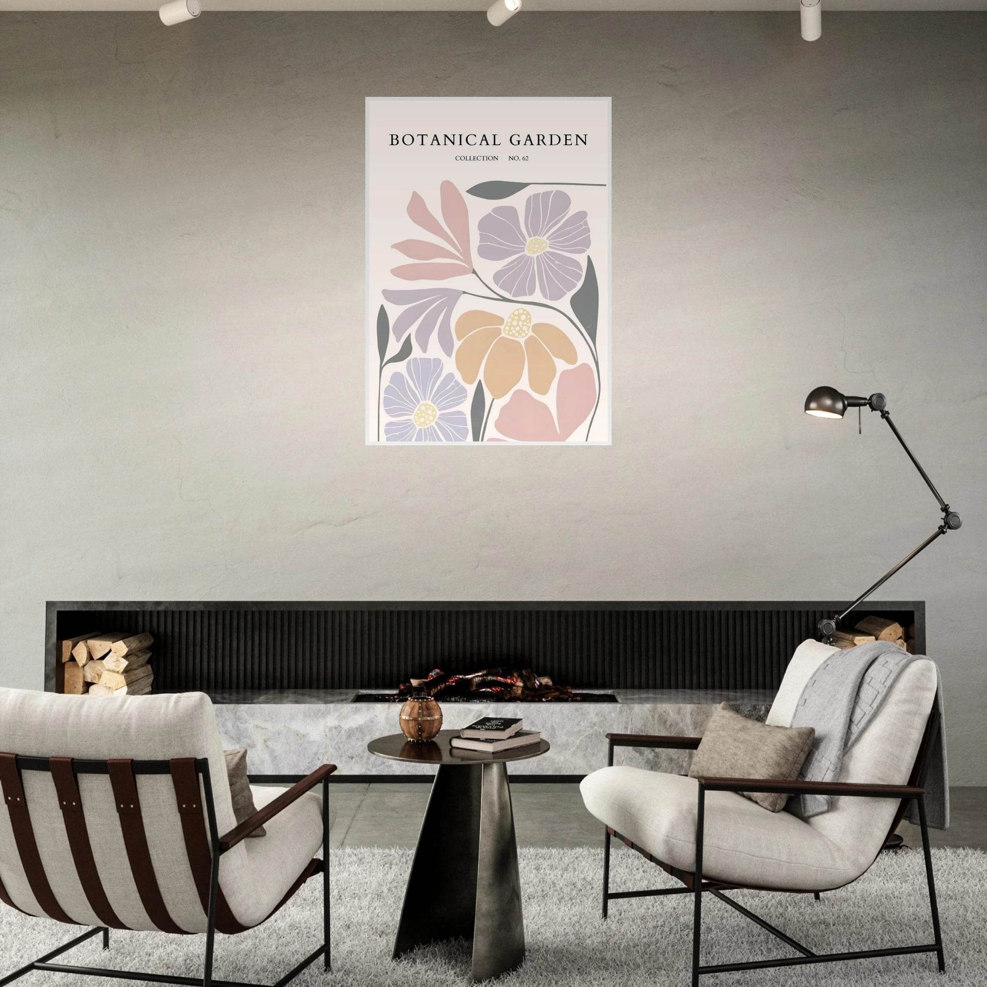 Botanical Garden Framed Posters – Soft Hues & Abstract Floral Prints | Ready-to-Hang Wall Art - Vibrantwalls