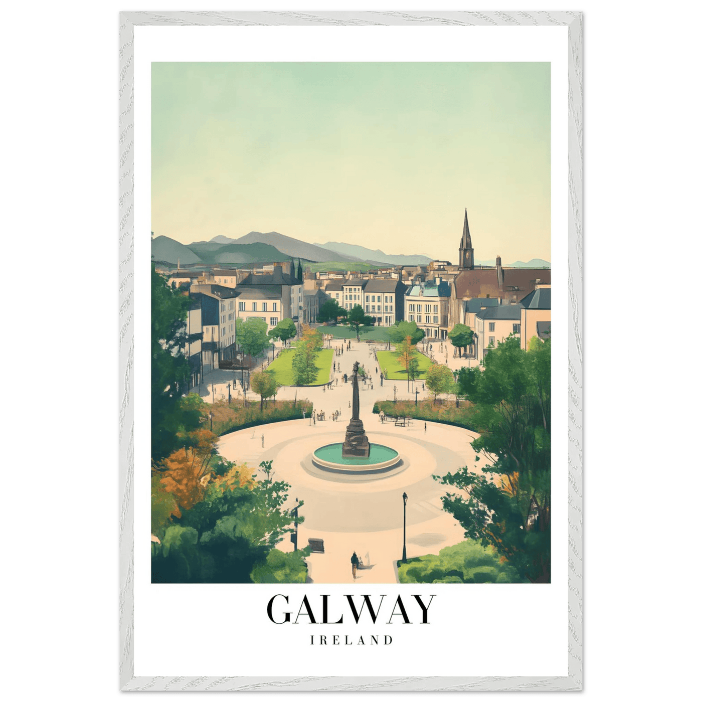 Galway Ireland Framed Poster – Vintage Travel Wall Art with Rustic Charm & Your Choice of Frame - Vibrantwalls