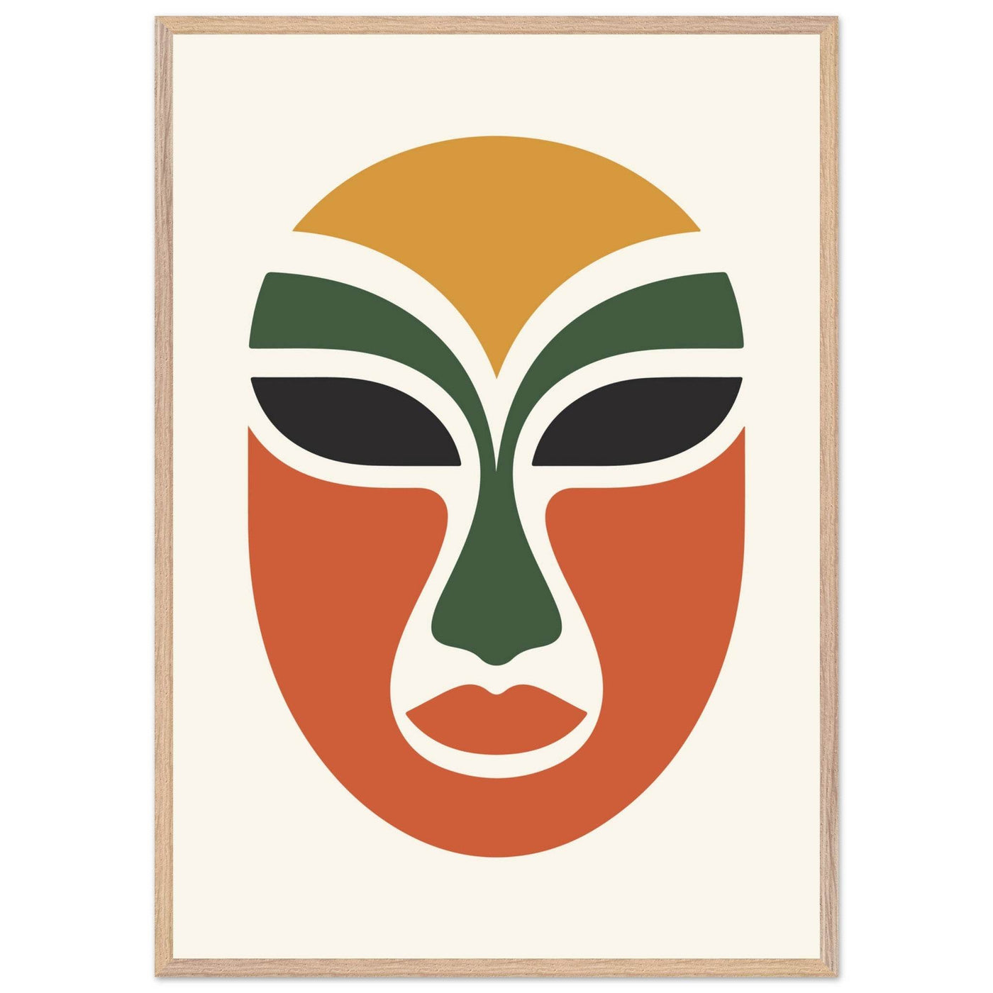 Abstract Tribal Mask - Vibrantwalls