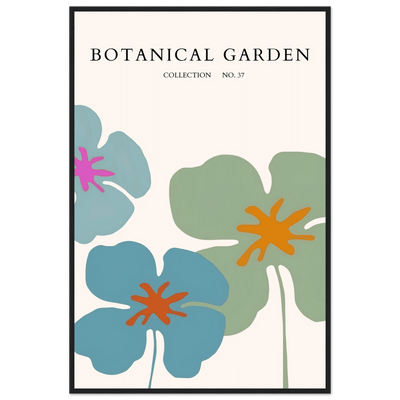 Abstract Botanical Garden Framed Posters – Vibrant Floral Art Prints in Your Choice of Frame & Size | Ready-to-Hang - Vibrantwalls