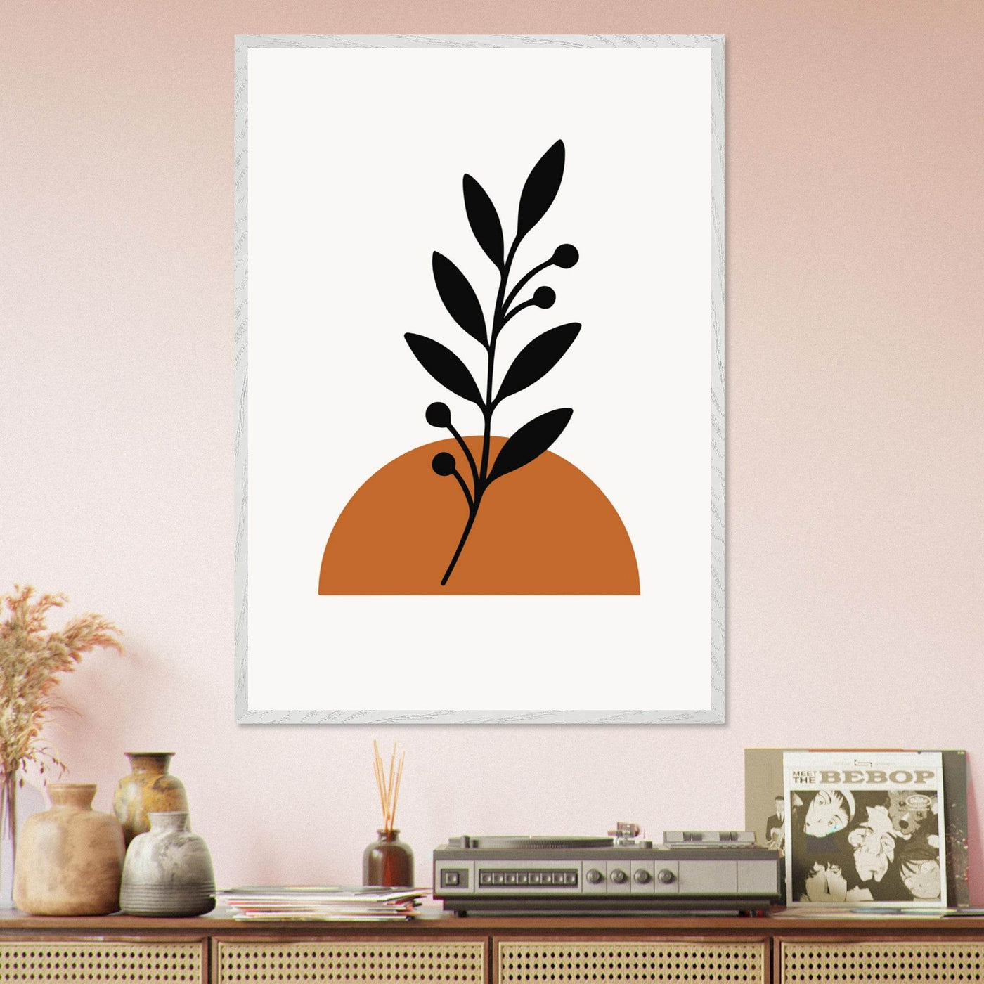 Minimalist Botanical Sunset - Vibrantwalls