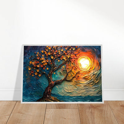 Tree of Life Textured Sunset Palette - Vibrantwalls