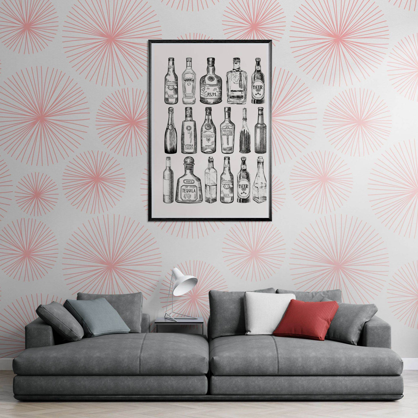 Gin Tonic Cocktail Recipe Classic Bar Print - Vibrantwalls