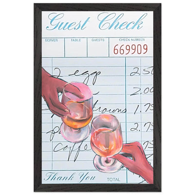 Retro Bar Tab Drink - Vibrantwalls
