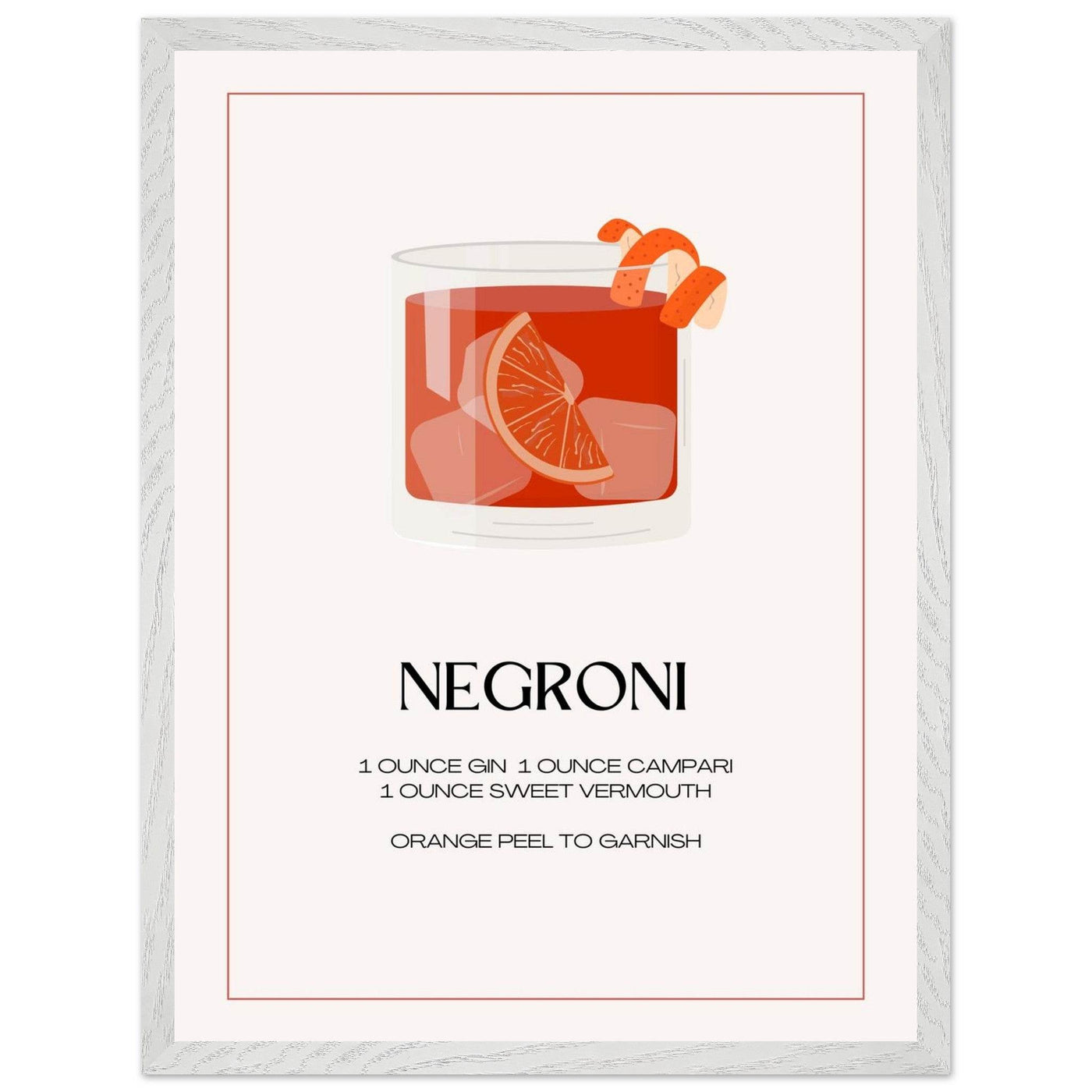 Negroni Cocktail Recipe - Vibrantwalls