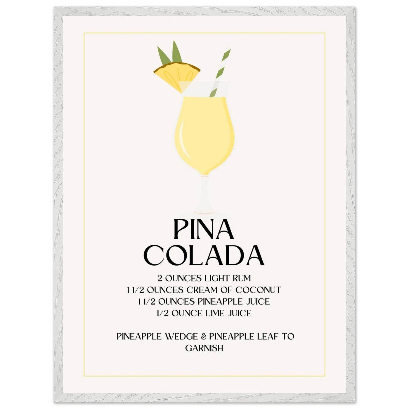 Pina Colada Cocktail Recipe - Vibrantwalls