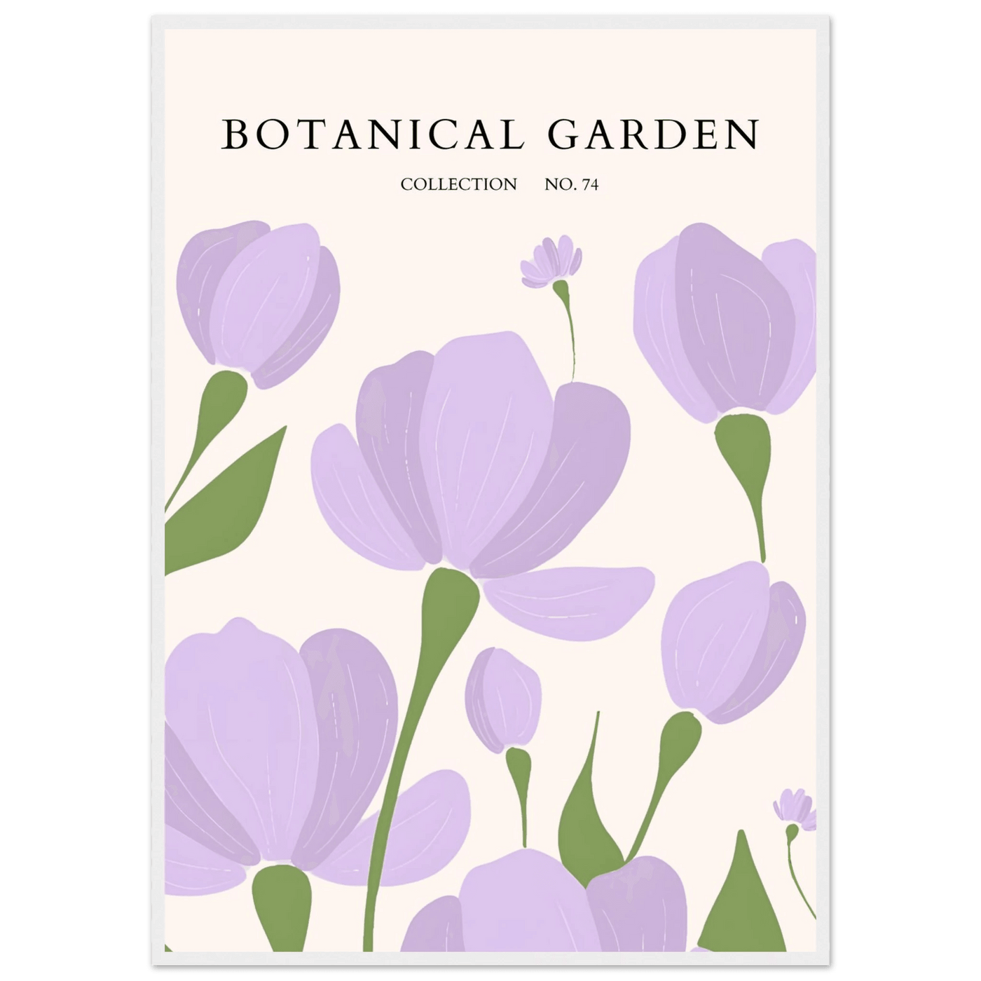 Botanical Garden Elegant Lavender Bloom Art Print - Vibrantwalls