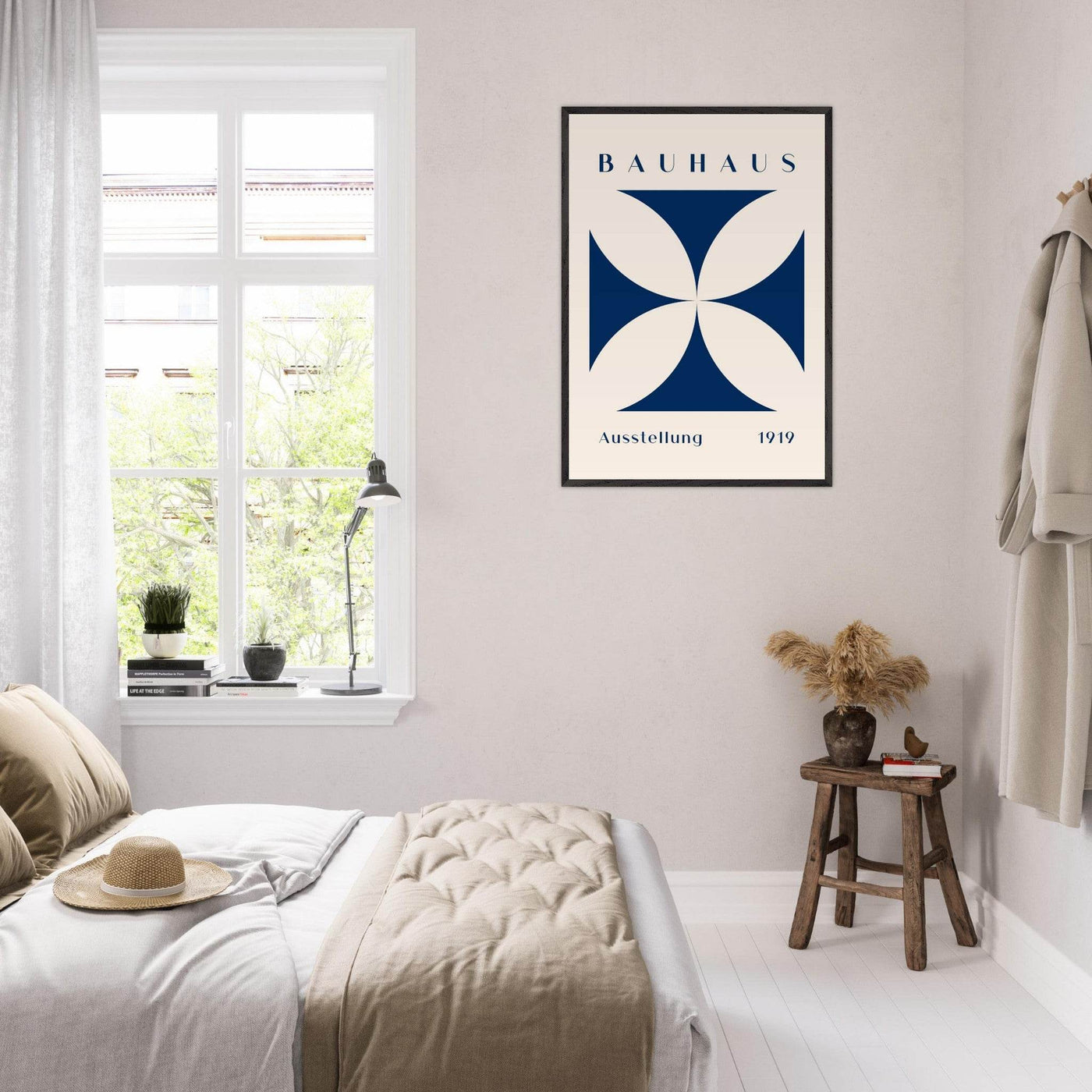 Bauhaus Exhibition 1919 - Navy Cream - Vibrantwalls