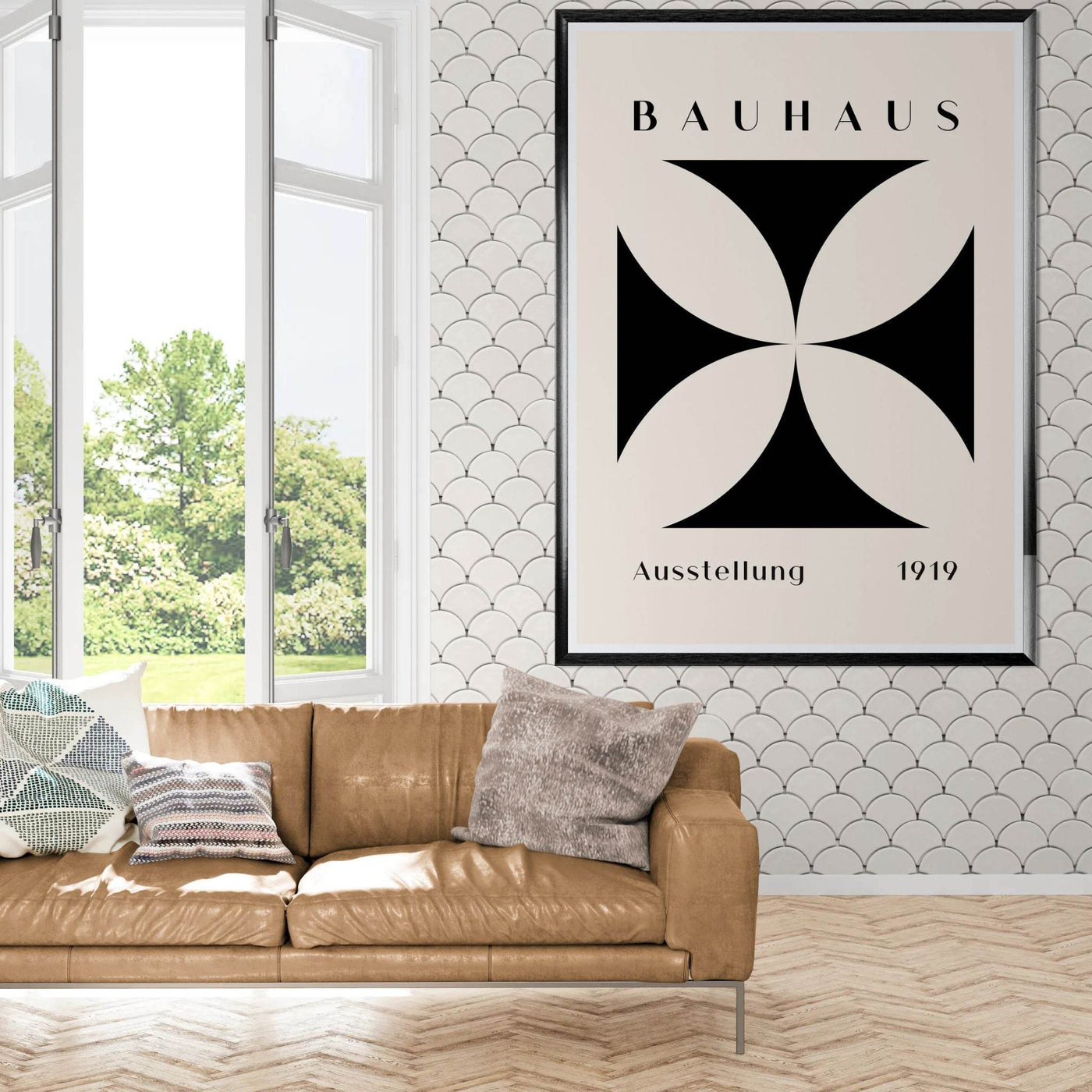 Bauhaus Black & Beige - Vibrantwalls