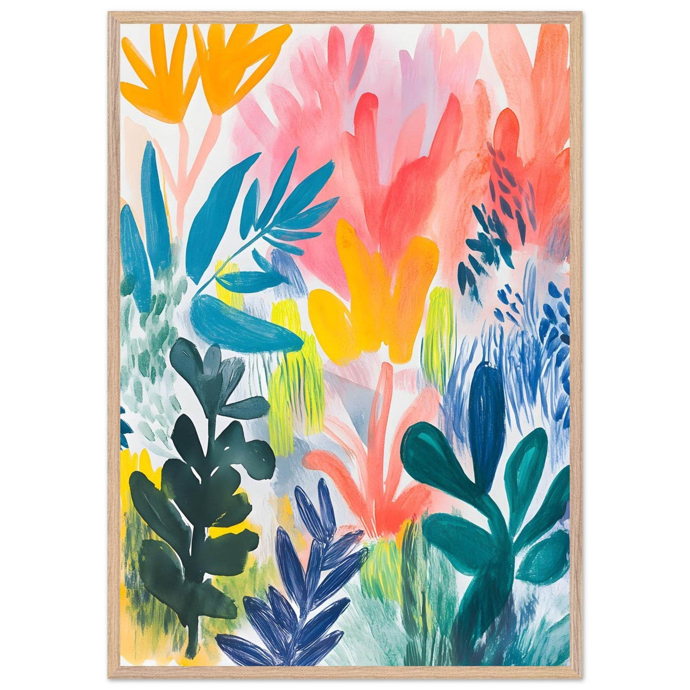 Abstract Floral Henri Matisse Botanical - Vibrantwalls
