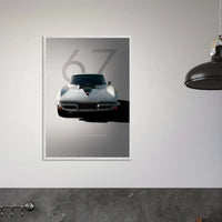 Corvette Stingray 427 Vintage Car Muscle Car Classic USA Wall Art - Vibrantwalls
