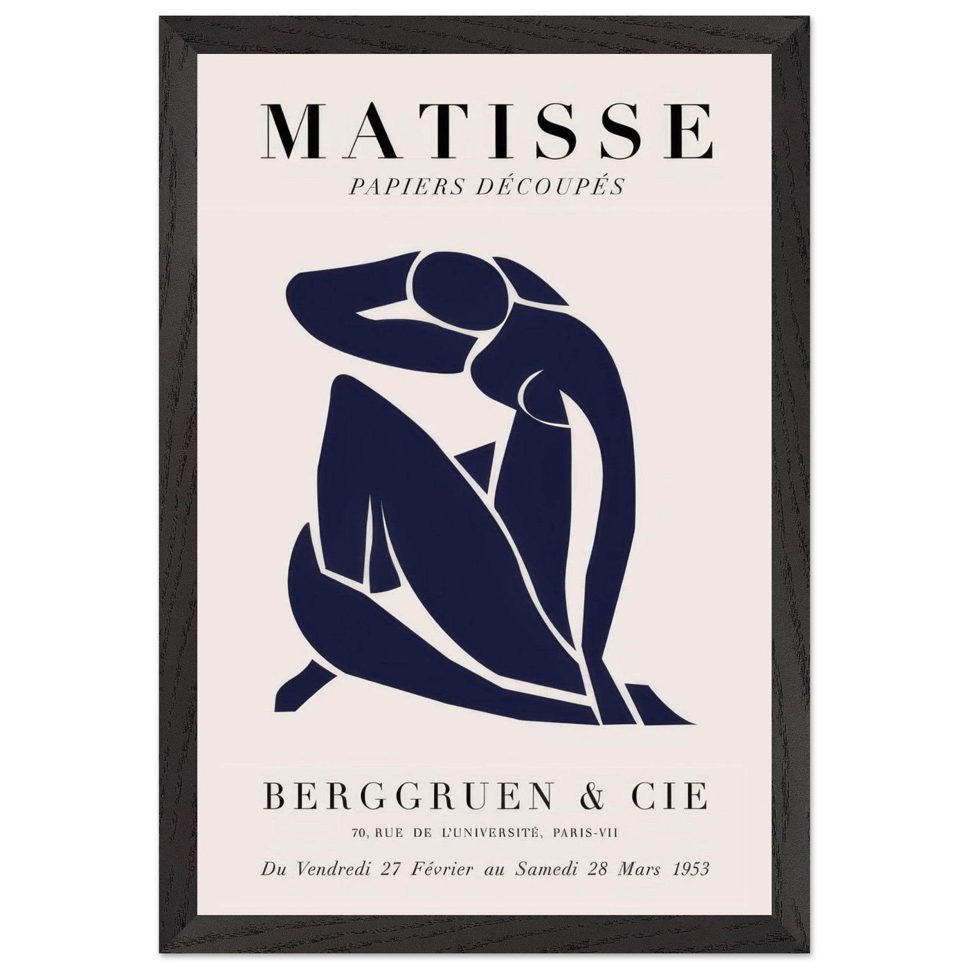 Papiers Découpés Blue Nude II Artwork - Elegant Piece for Your Space - Vibrantwalls