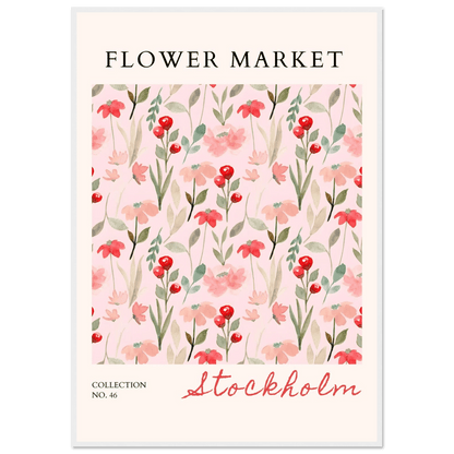 Stockholm Flower Market Whimsical Watercolor Florals - Wall Art - Vibrantwalls