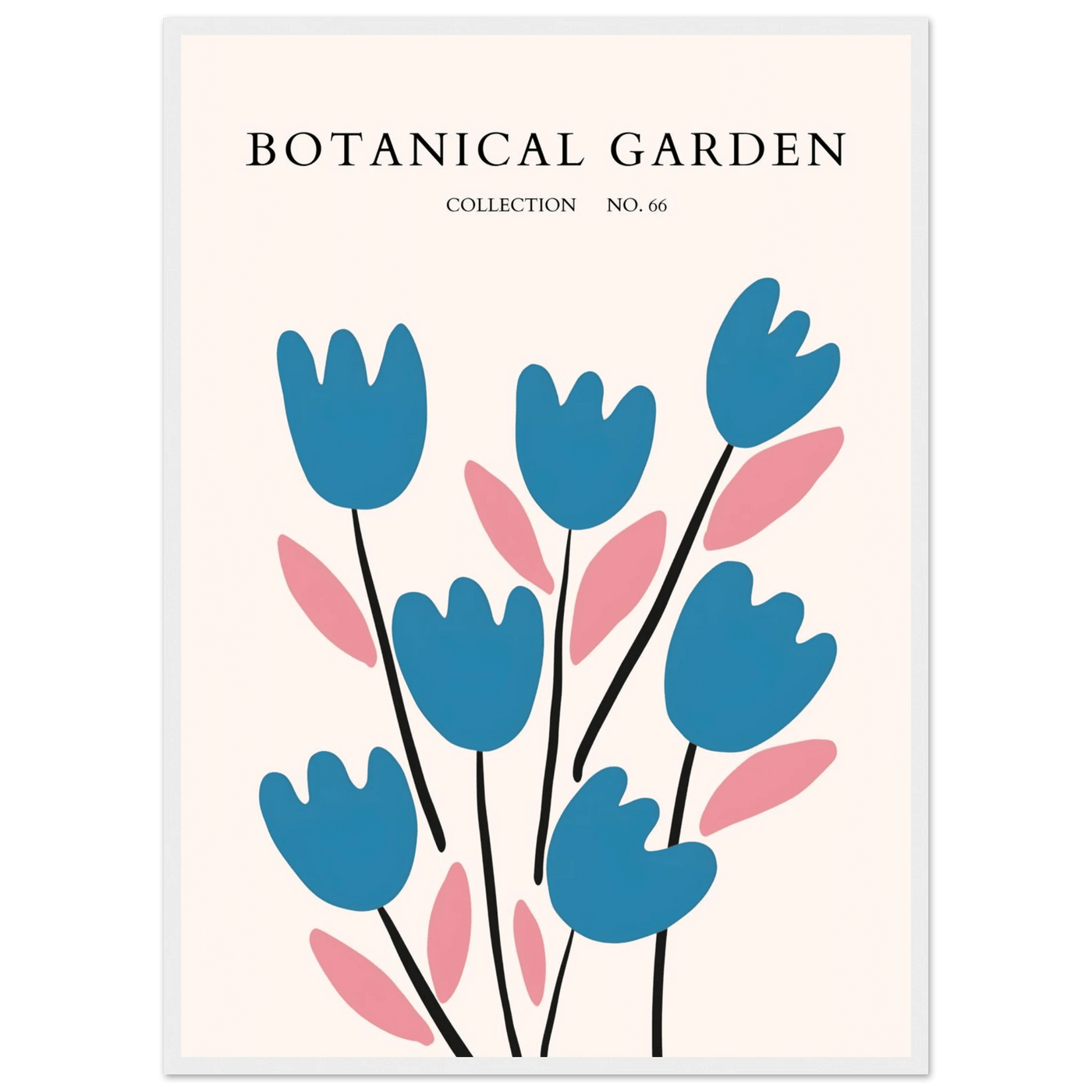 Abstract Botanical Garden Framed Poster – Modern Floral Art Print | Ready-to-Hang in Various Sizes & Frames - Vibrantwalls