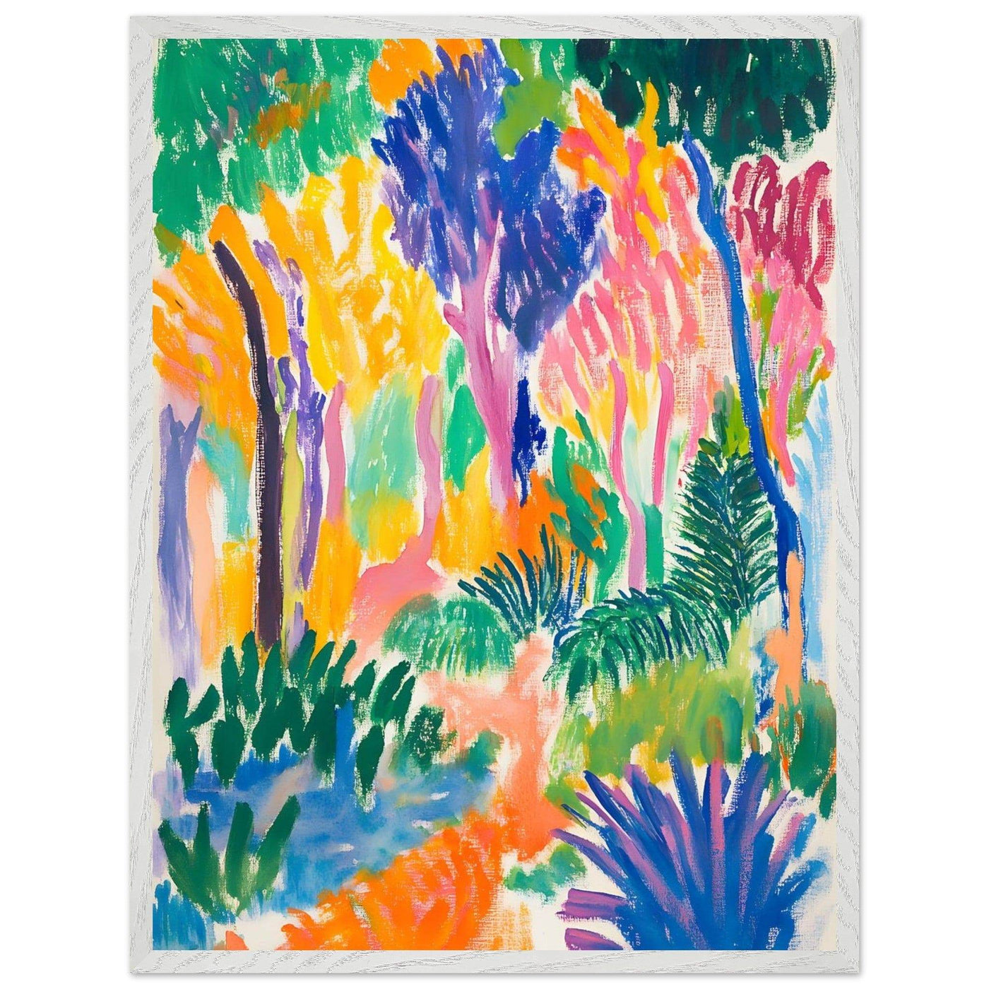 Abstract Foliage Art - Modern Wall Decor for Your Home - Vibrantwalls
