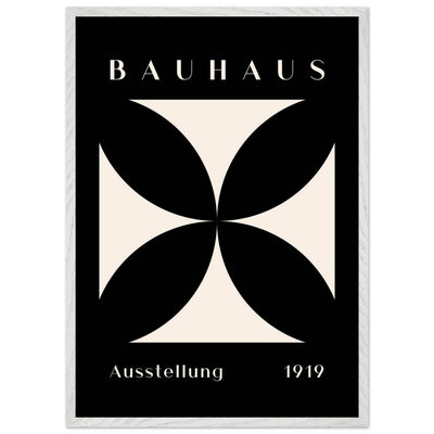 Bauhaus Ausstellung 1919 Black & Cream Minimalist - Vibrantwalls