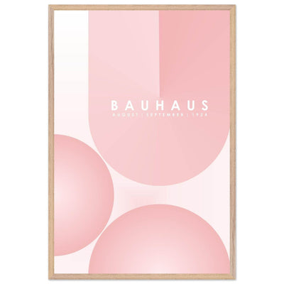 Bauhaus Soft Pink Geometric Design for Contemporary Spaces - Vibrantwalls