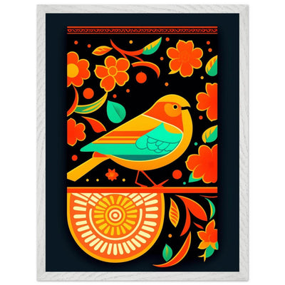 Vibrant Folk Bird Art - Vibrantwalls