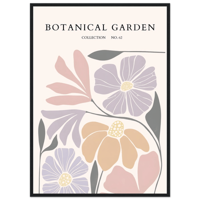 Botanical Garden Framed Posters – Soft Hues & Abstract Floral Prints | Ready-to-Hang Wall Art - Vibrantwalls