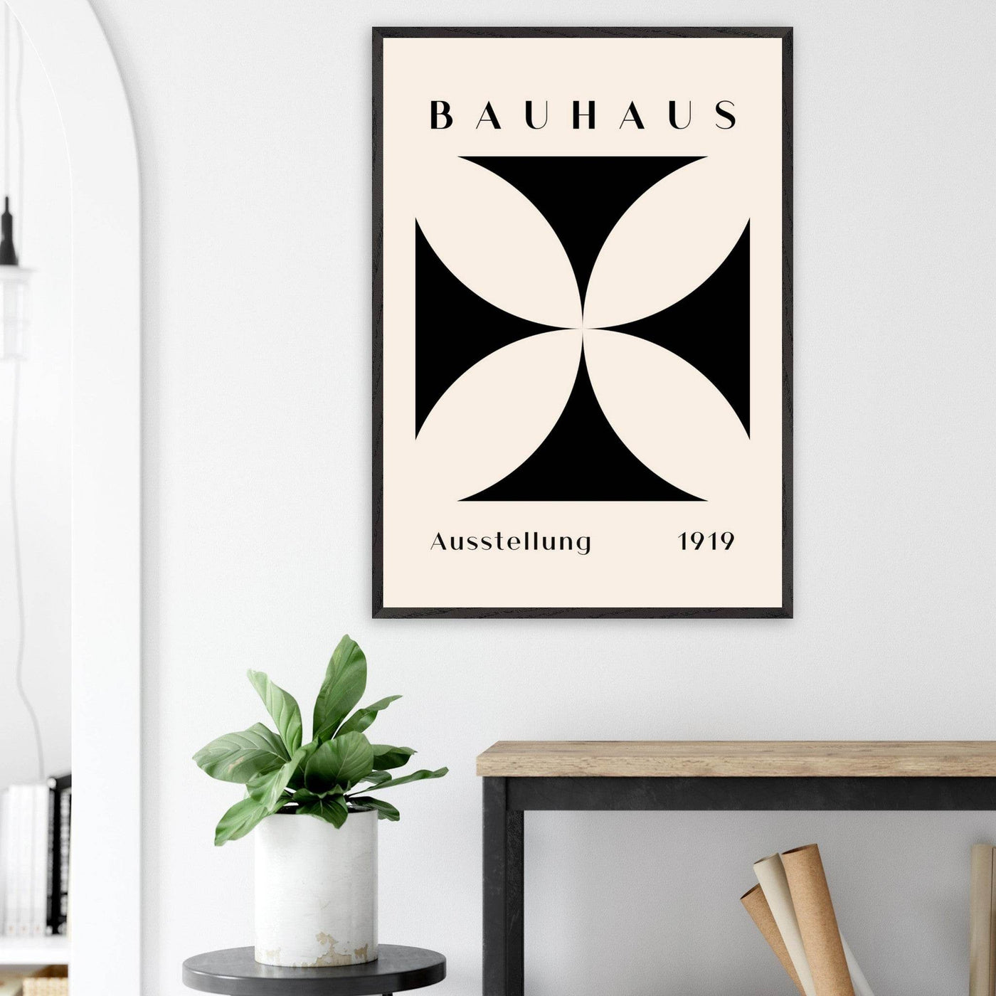 Bauhaus Black & Beige - Vibrantwalls