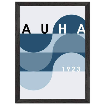 Bauhaus-Style Abstract Poster - The Blue Tunnel Modern Art Print in Various Sizes & Finishes - Vibrantwalls