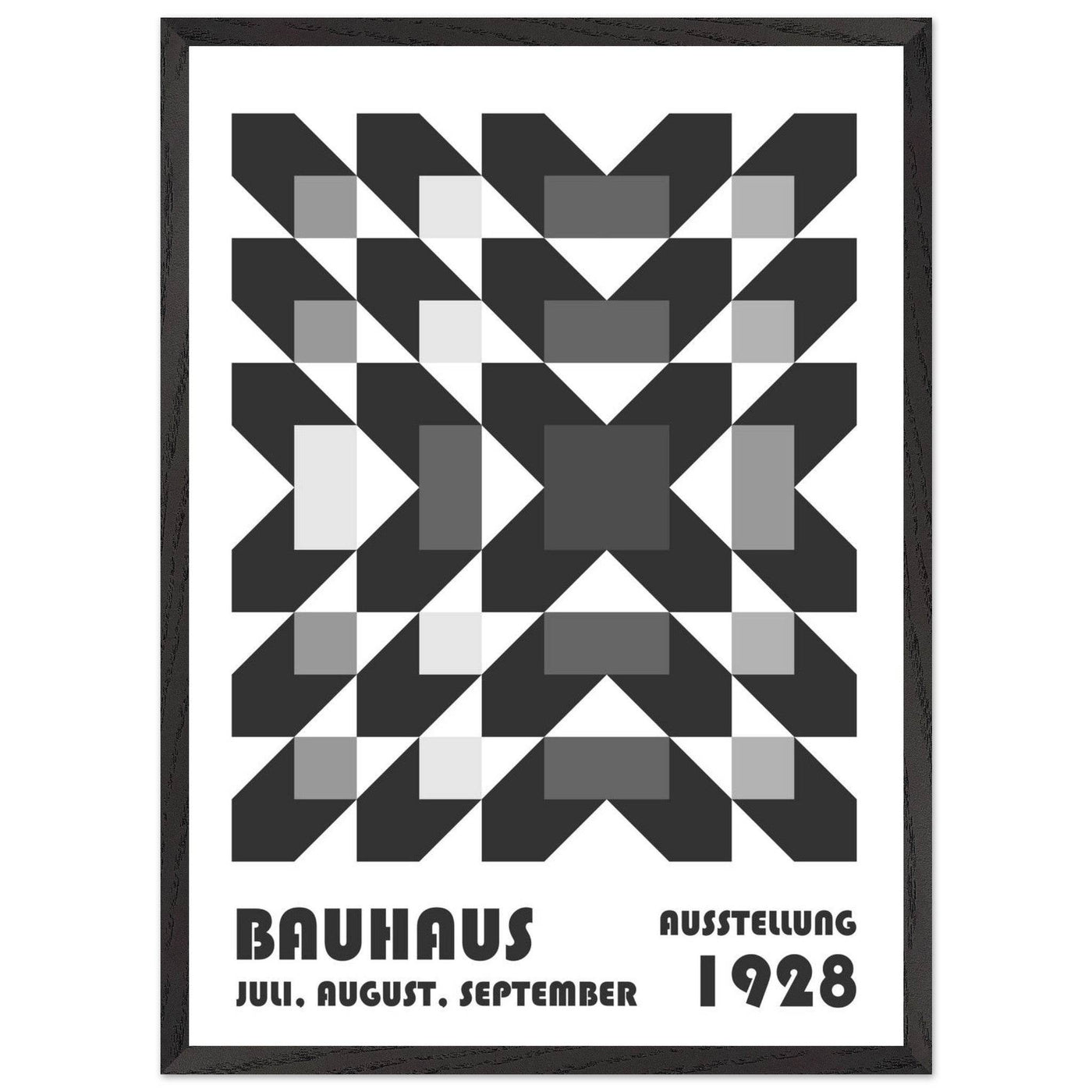 Bauhaus-Style Geometric Grid - Vibrantwalls