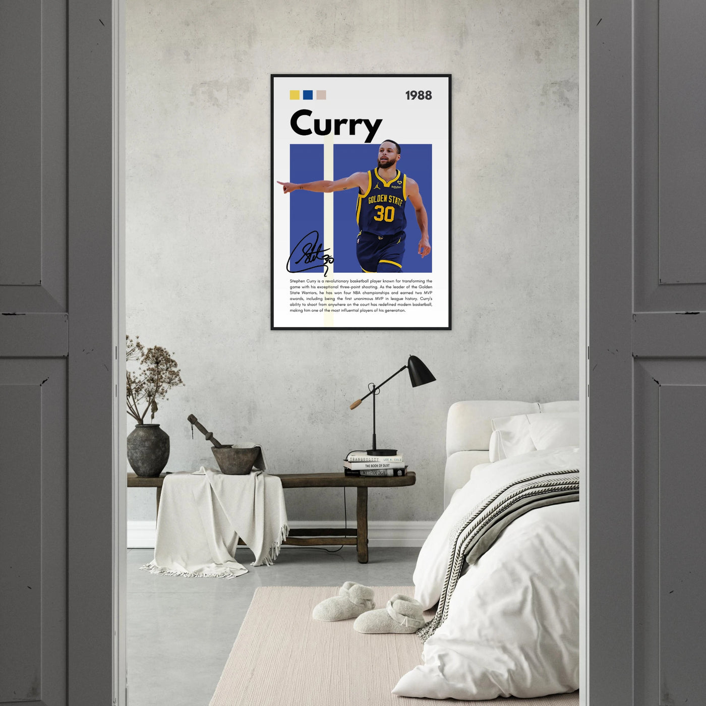 Stephen Curry Chef Curry Warriors Framed Poster Vibrantwalls