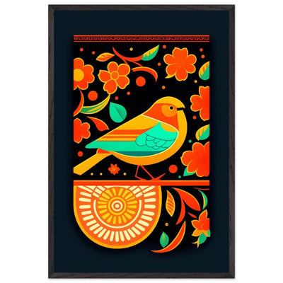 Vibrant Folk Bird Art - Vibrantwalls