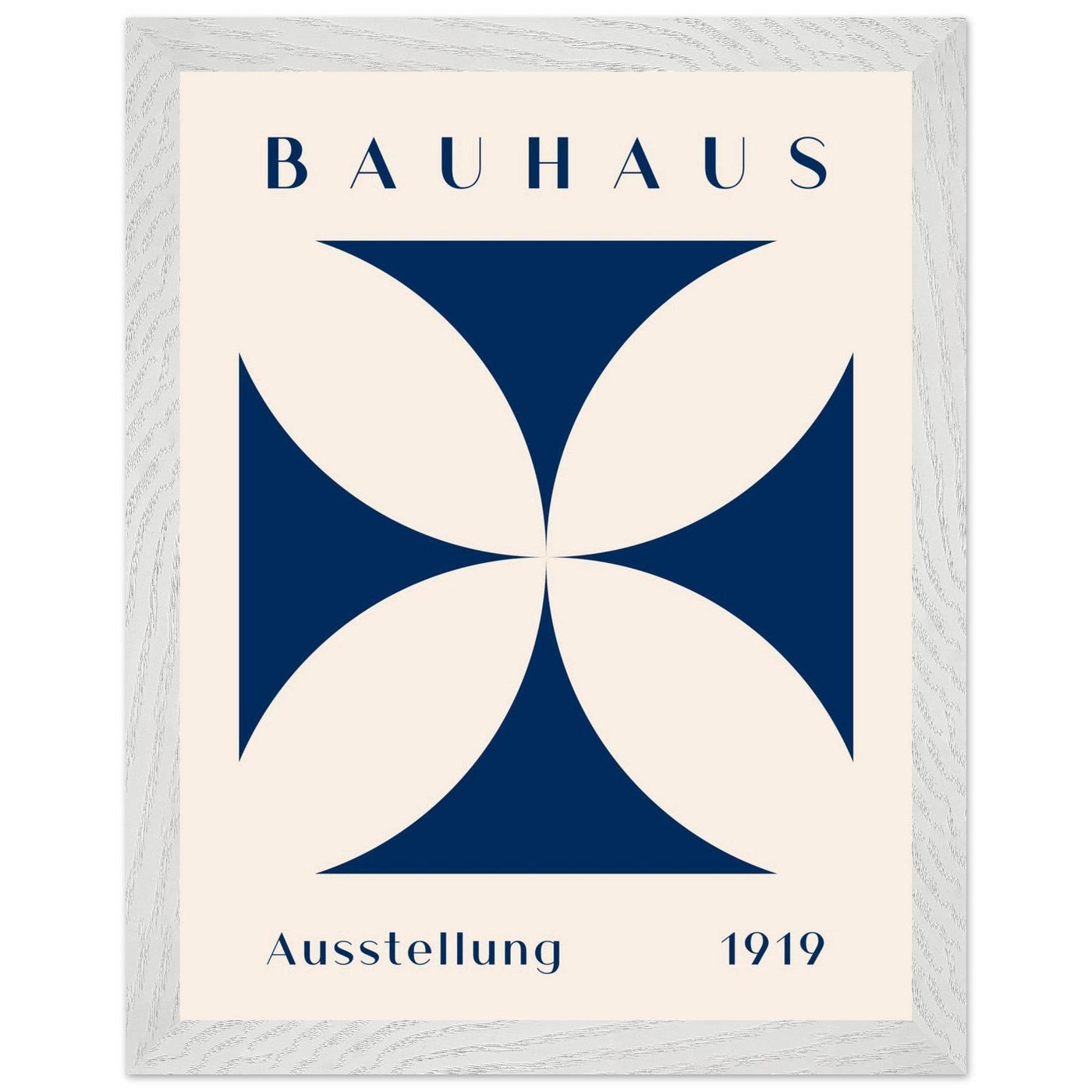 Bauhaus Exhibition 1919 - Navy Cream - Vibrantwalls