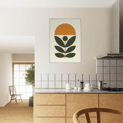Botanical Green Plant Modern Abstract Wall Art - Vibrantwalls