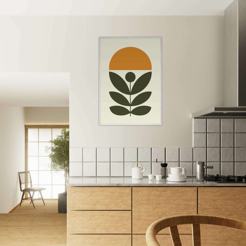 Botanical Green Plant Modern Abstract Wall Art - Vibrantwalls