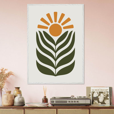 Desert Sun & Plant - Vibrantwalls