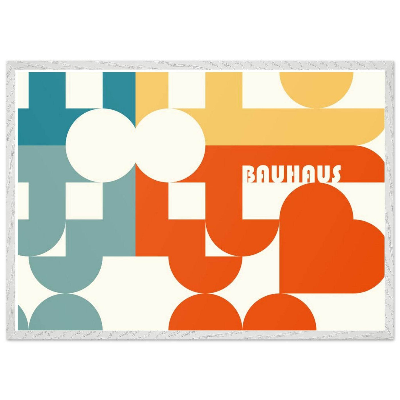 Bauhaus-Style Abstract Geometric Art - Vibrantwalls