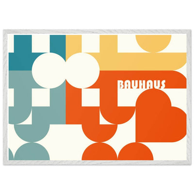 Bauhaus-Style Abstract Geometric Art - Vibrantwalls