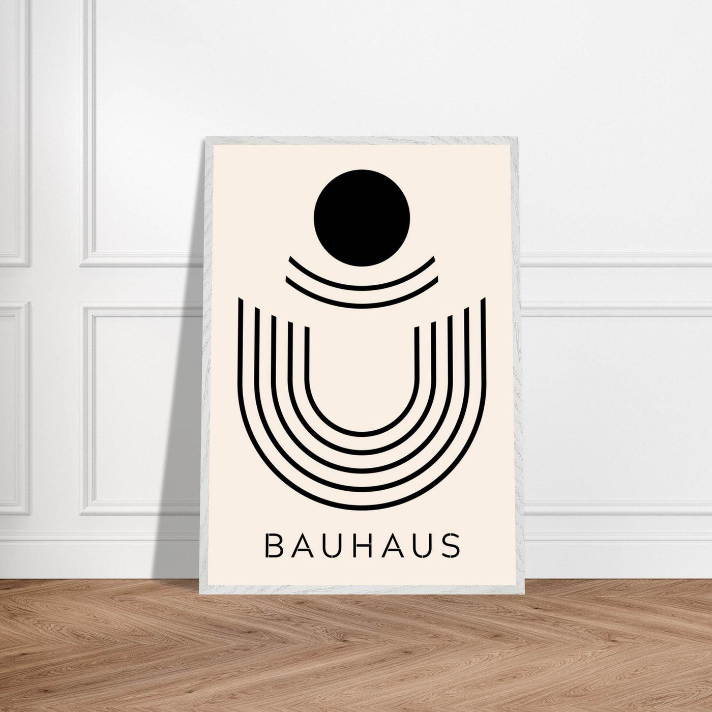 Bauhaus Black & Beige Abstract - Vibrantwalls