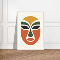Abstract Tribal Mask Decor for Unique Home Aesthetics - Vibrantwalls