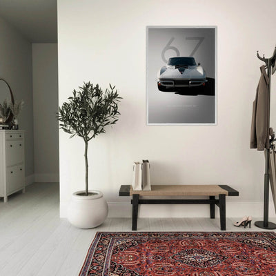 1967 Corvette Stingray 427 Framed Poster | Iconic Automotive Art, Ready-to-Hang - Vibrantwalls