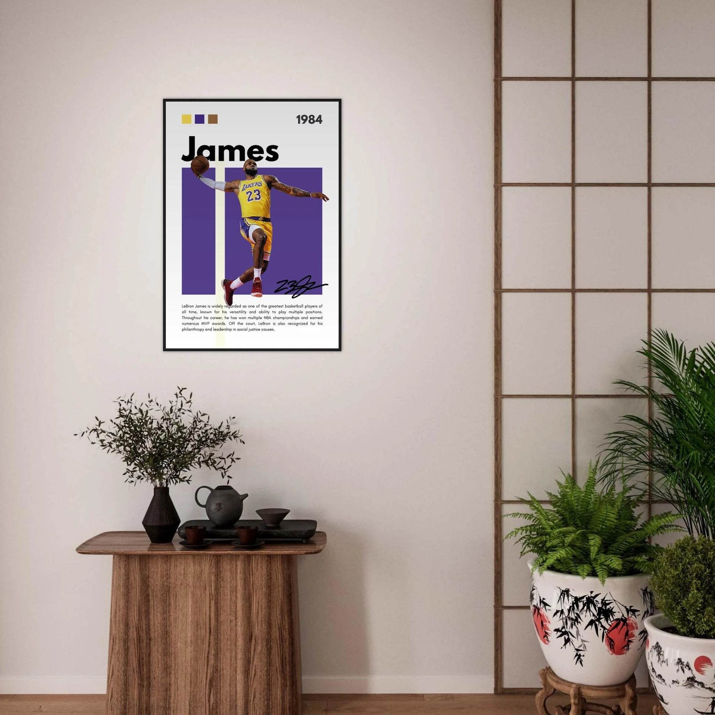 LeBron James Lakers Championship NBA Basketball Legends Wall Art - Vibrantwalls