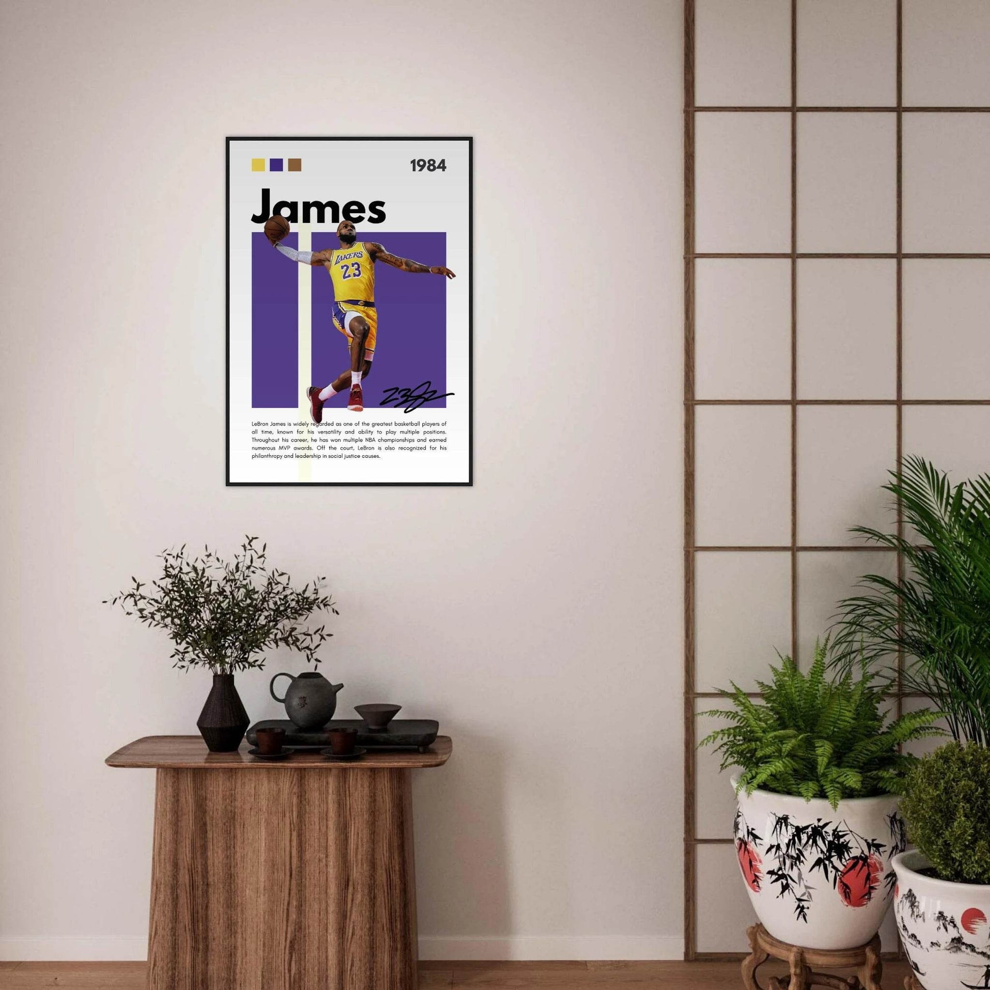 LeBron James Lakers Championship NBA Basketball Legends Wall Art - Vibrantwalls