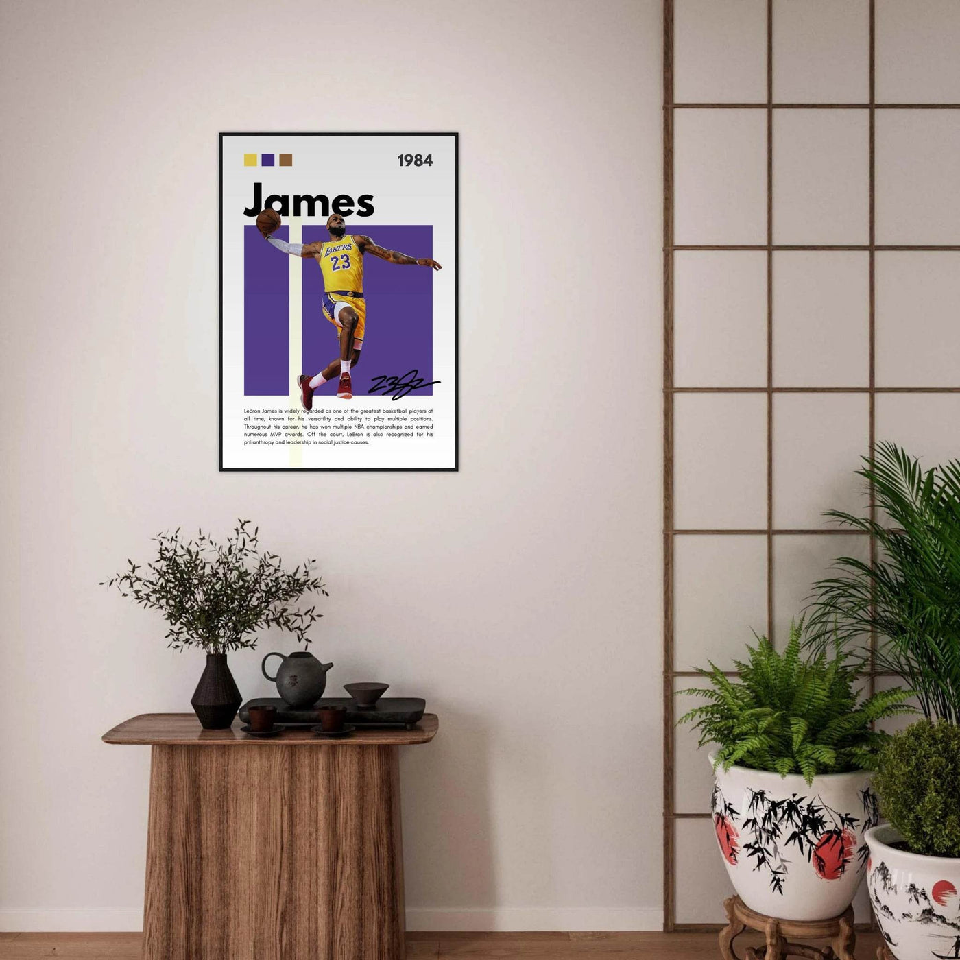 LeBron James Lakers Championship Vintage Art Print - Vibrantwalls